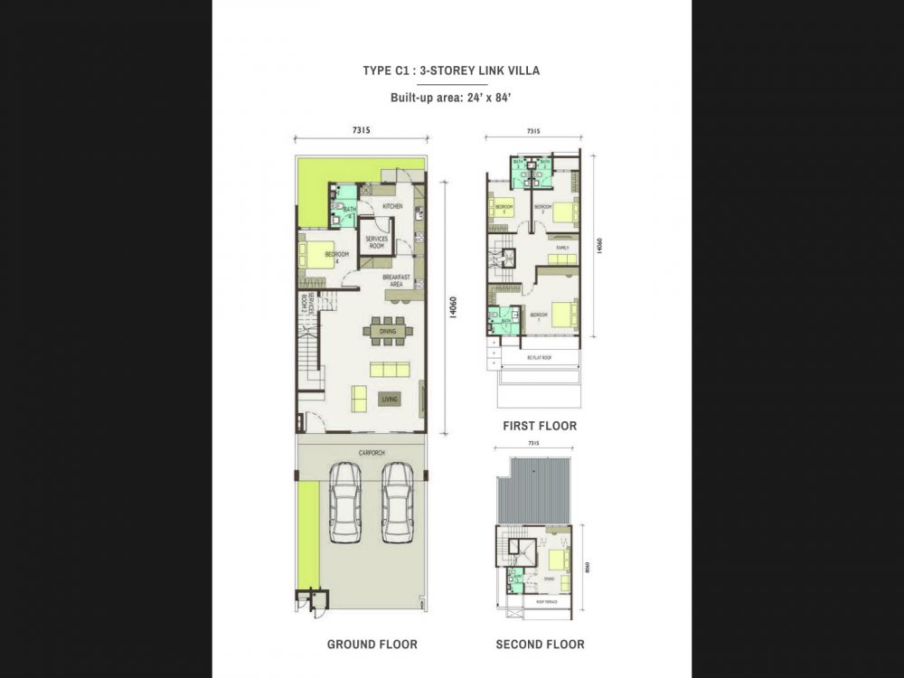 Type-C1-3-Storey Link Villas