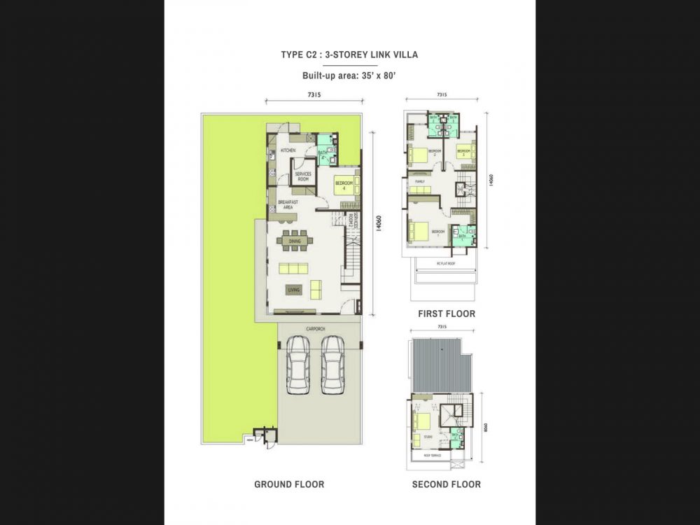 Type-C2-3-Storey Link Villas