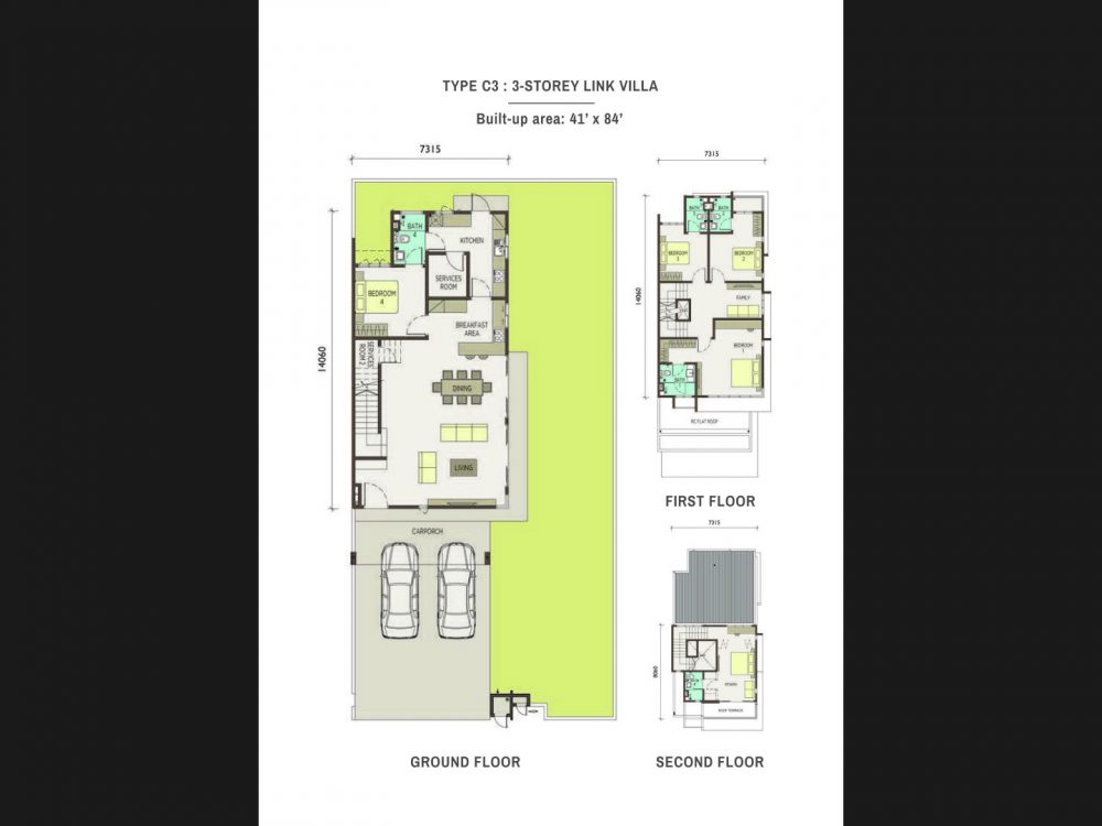 Type-C3-3-Storey Link Villas