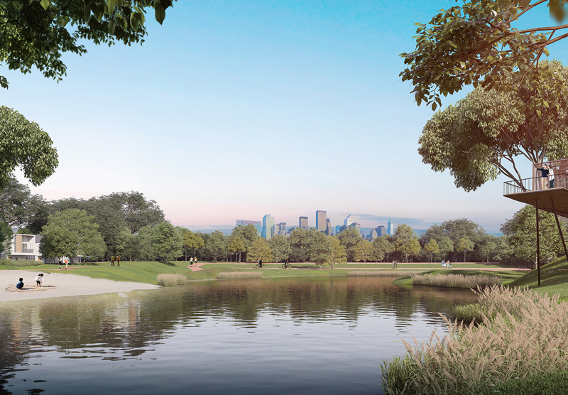 Artist‘s impression of Central Park at Gamuda Cove.