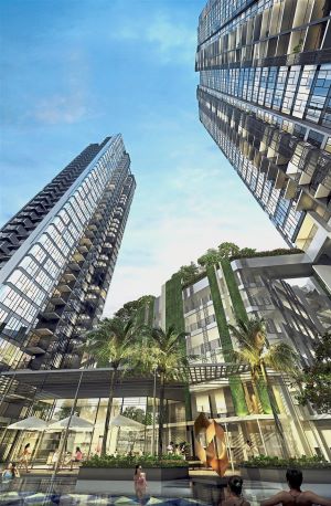 High-rise beauty: Artist impression of the facade of Gem Residences.