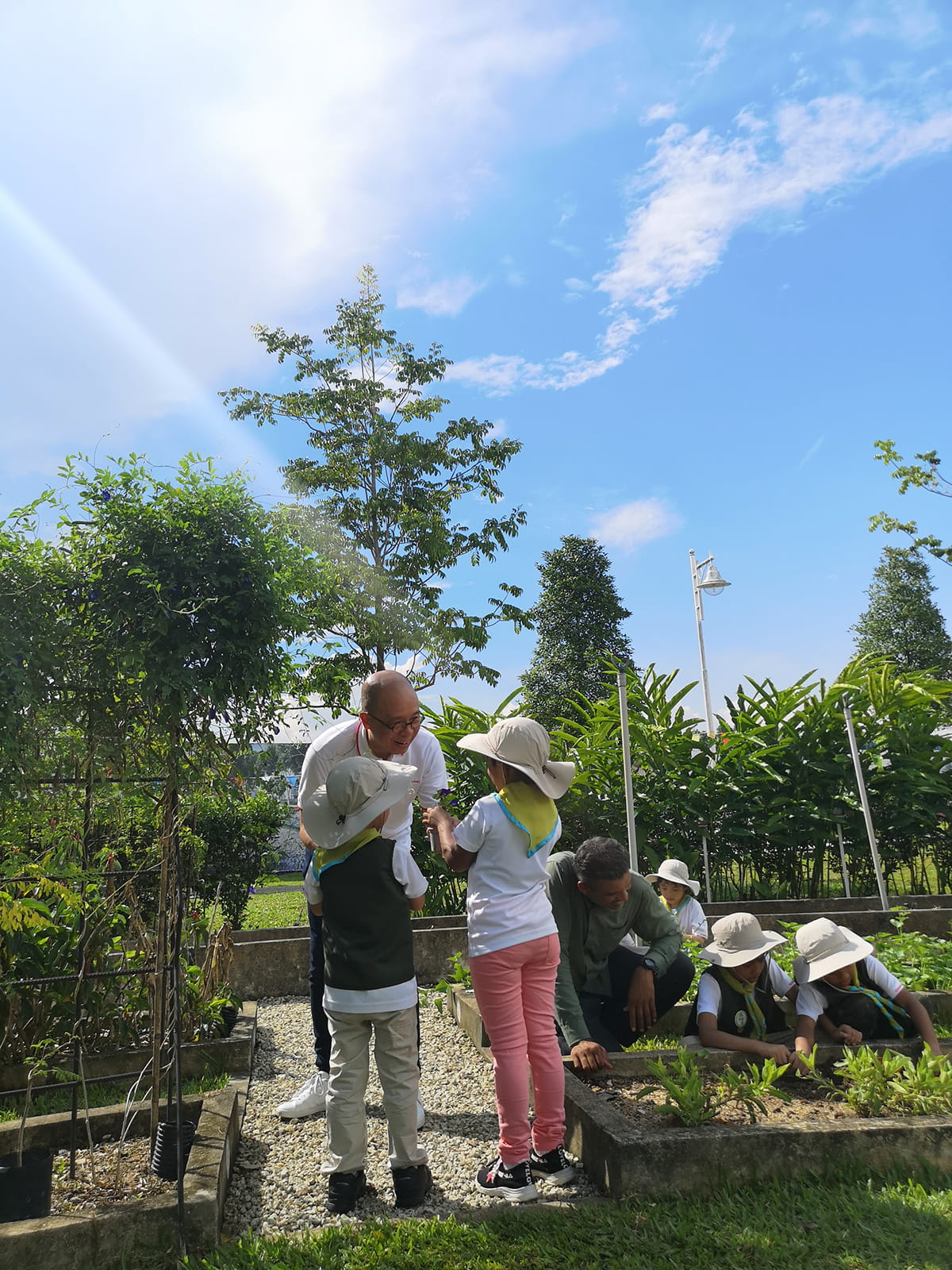 The GParks Rangers Programme educates the young Rangers to be conscious of the environment.