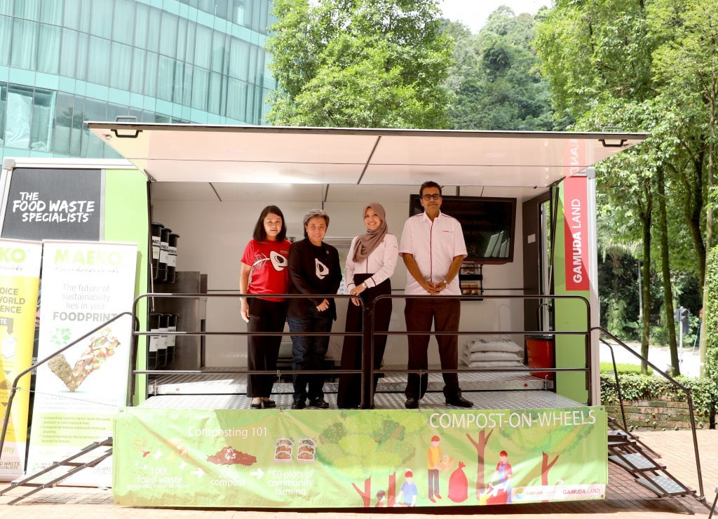 Gamuda Parks partners with MAEKO to launch compost-on-wheels, a composting mobile truck aiming at empowering the community to reduce carbon footprint with better food waste management.