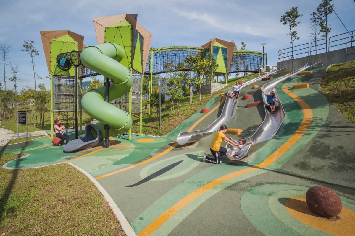 One of the children’s playgrounds at Gamuda Gardens.