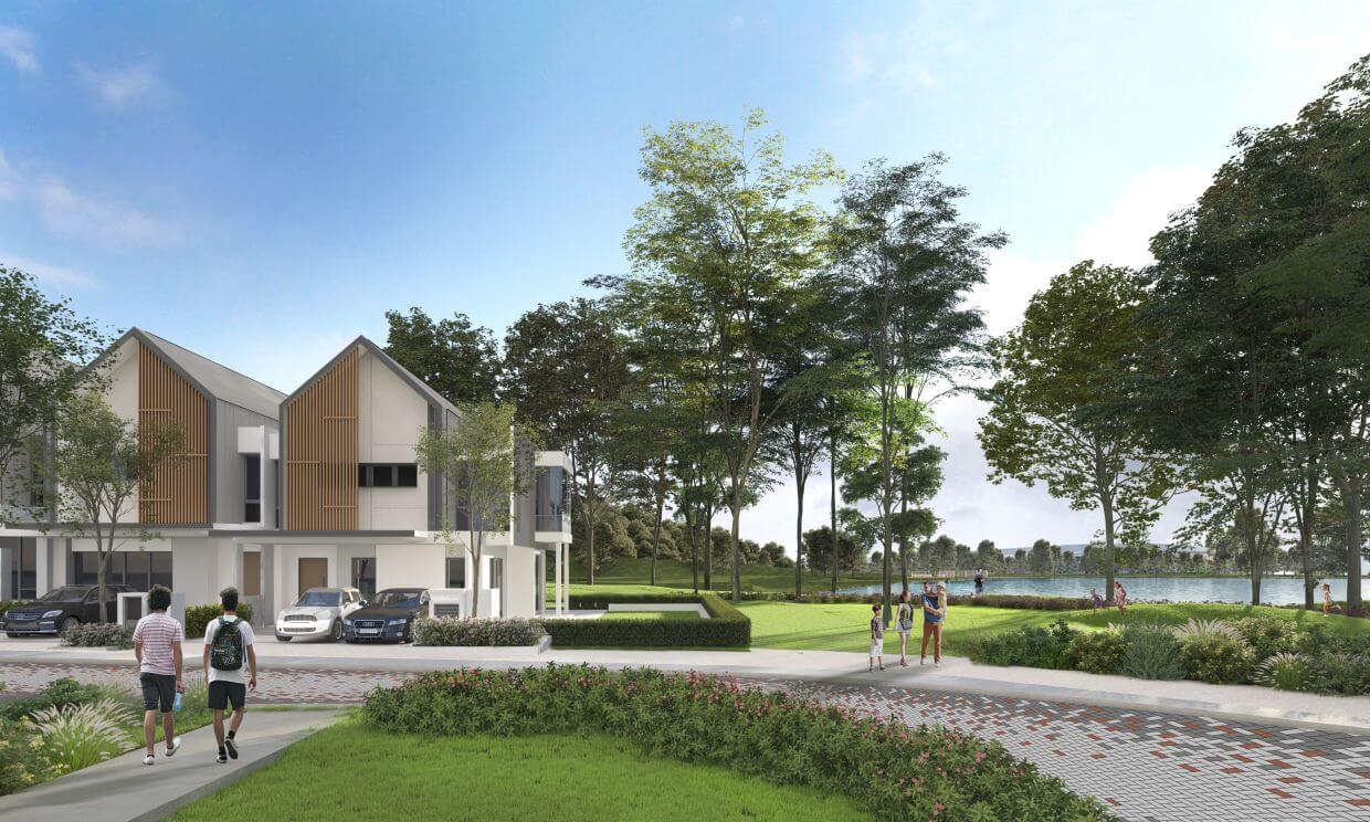 Artist’s impression of Blossom Springs, one of the most accessible entry points for a luxury link home in Kajang and surrounding communities.