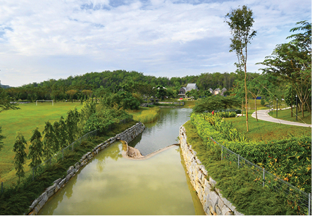 Waterfalls and lakes form the wetland portion of the park’s bio-diverse ecosystem.