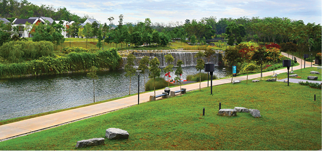 Waterfalls and lakes form the wetland portion of the park’s bio-diverse ecosystem.