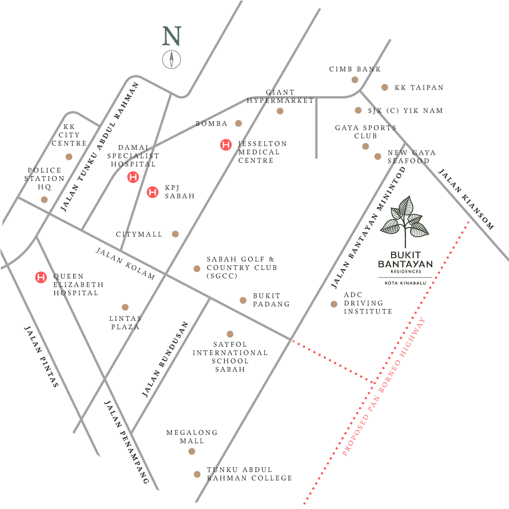 Bukit Bantayan Residences map