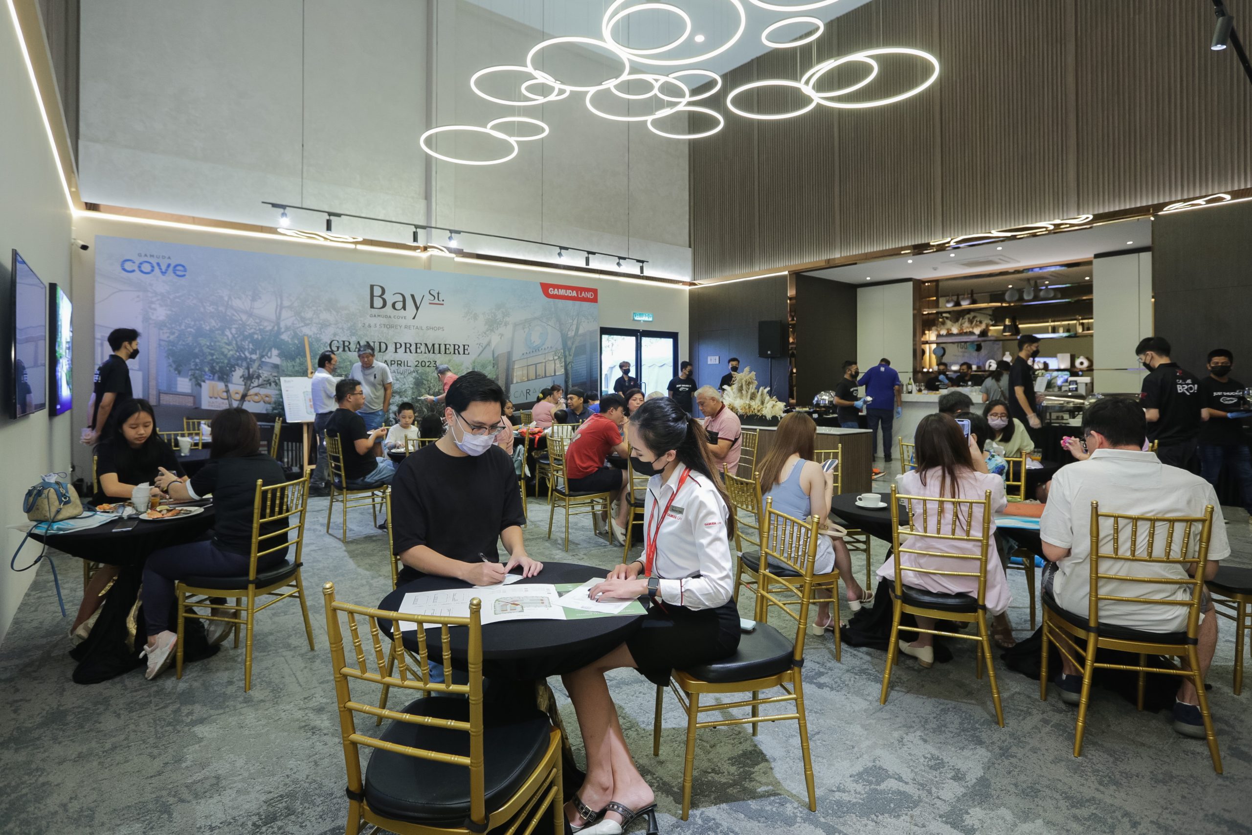 Bay Street Commercial Shops in Gamuda Cove is 90% Taken Up